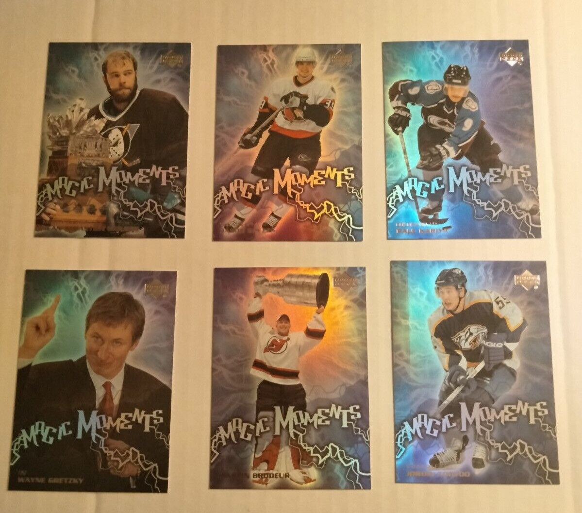 2003-04 Upper Deck Hockey Magic Moments Partial Set 6/15 (Gretzky/Brodeur)