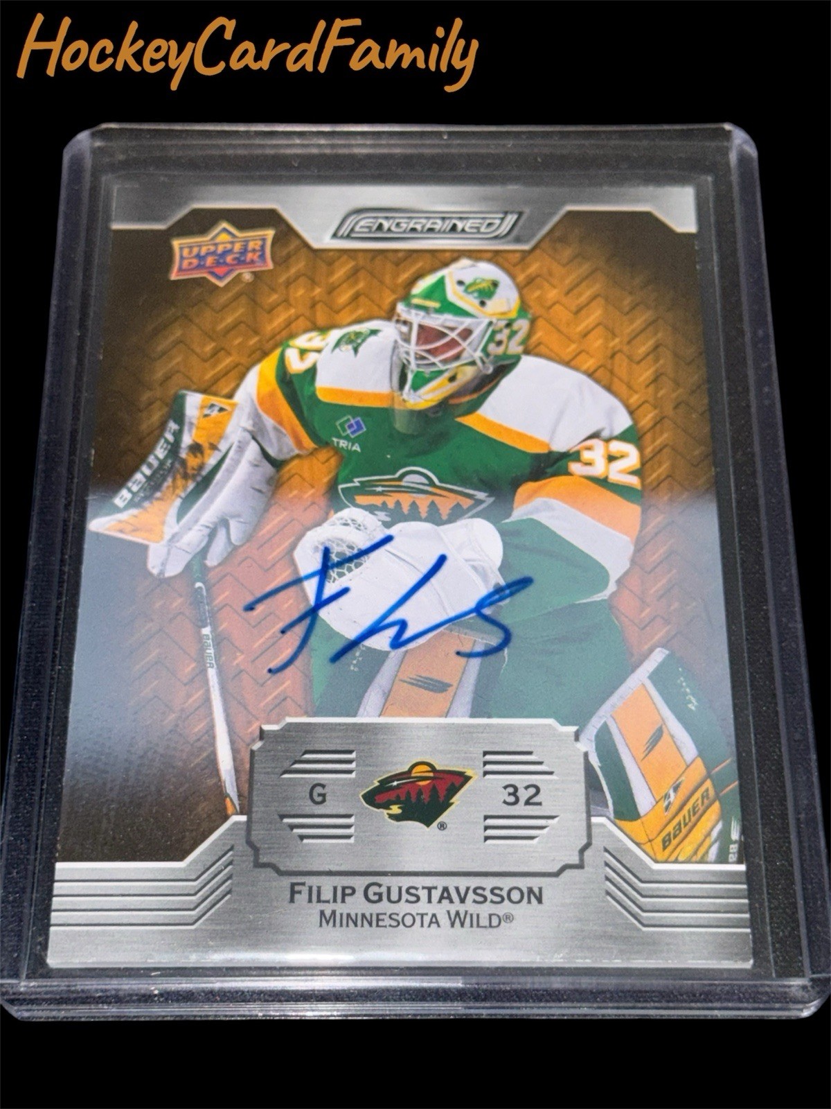 2023-24 Upper Deck Engrained – Filip Gustavsson #60 Autographs (AU)