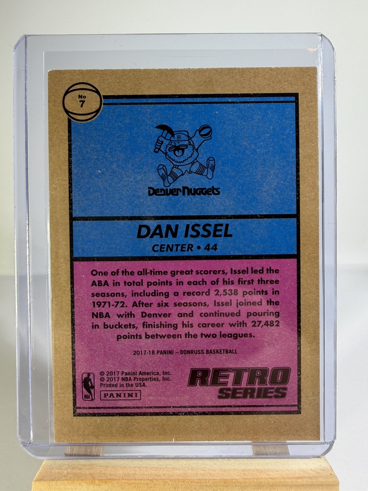 2017-18 Donruss Optic #7 Dan Issel Retro Series