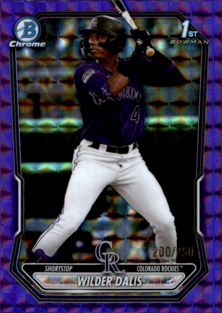 2026 Bowman #BCP-150 Wilder Dalis Purple Geometric Refractor #/250