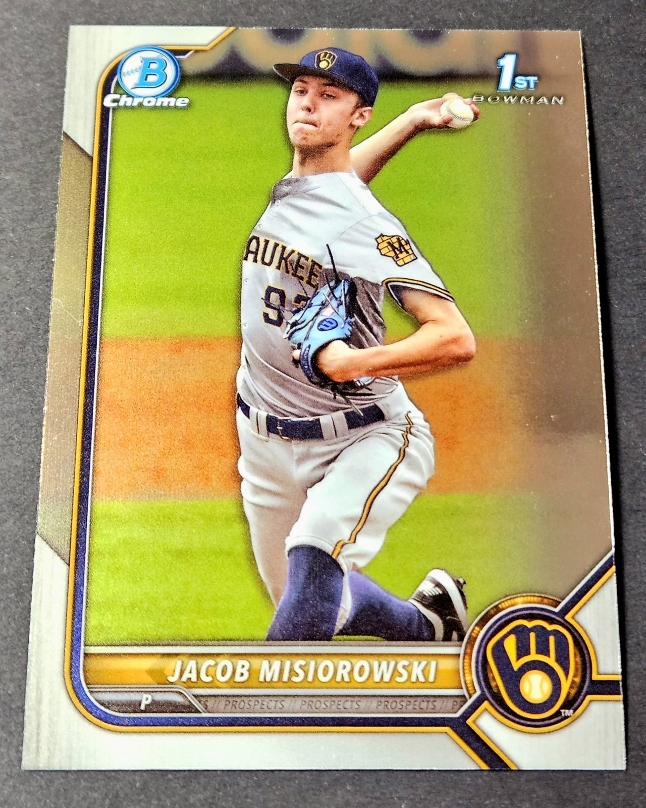 2022 Bowman Draft Chrome 1st Jacob Misiorowski Rookie #BDC-132 Brewers