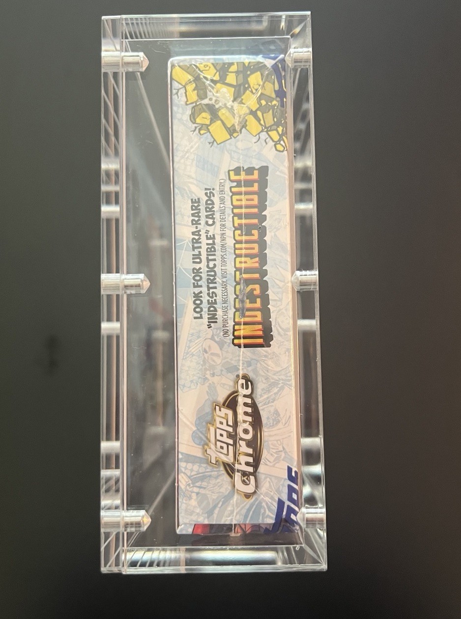 Acrylic Display Case Magnetic Lid Stack FITS 2025 Topps Chrome MARVEL Hobby Box