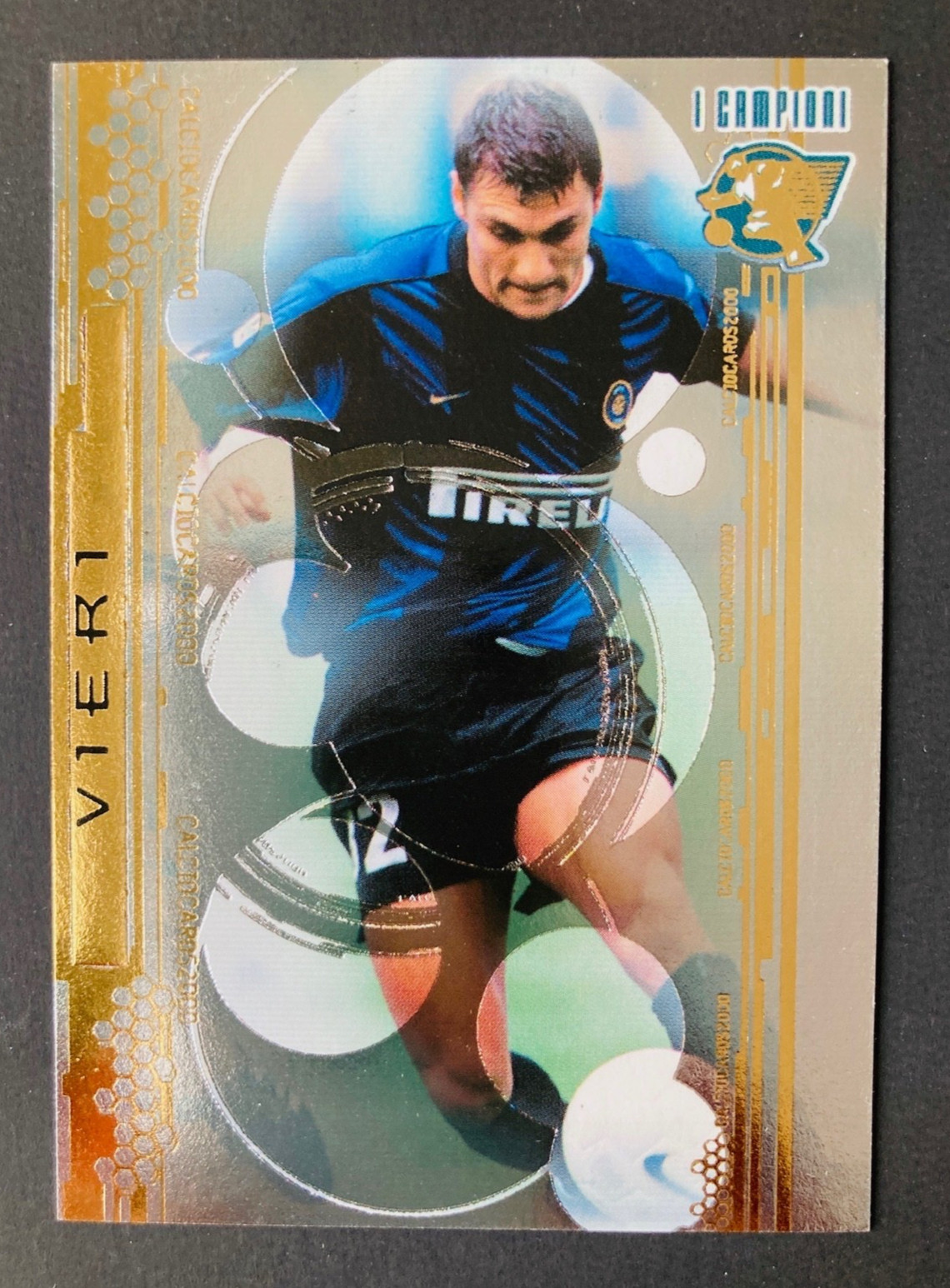 1999-00 Panini Calcio cards 2000 Campioni C3 Christian Vieri gold foil card