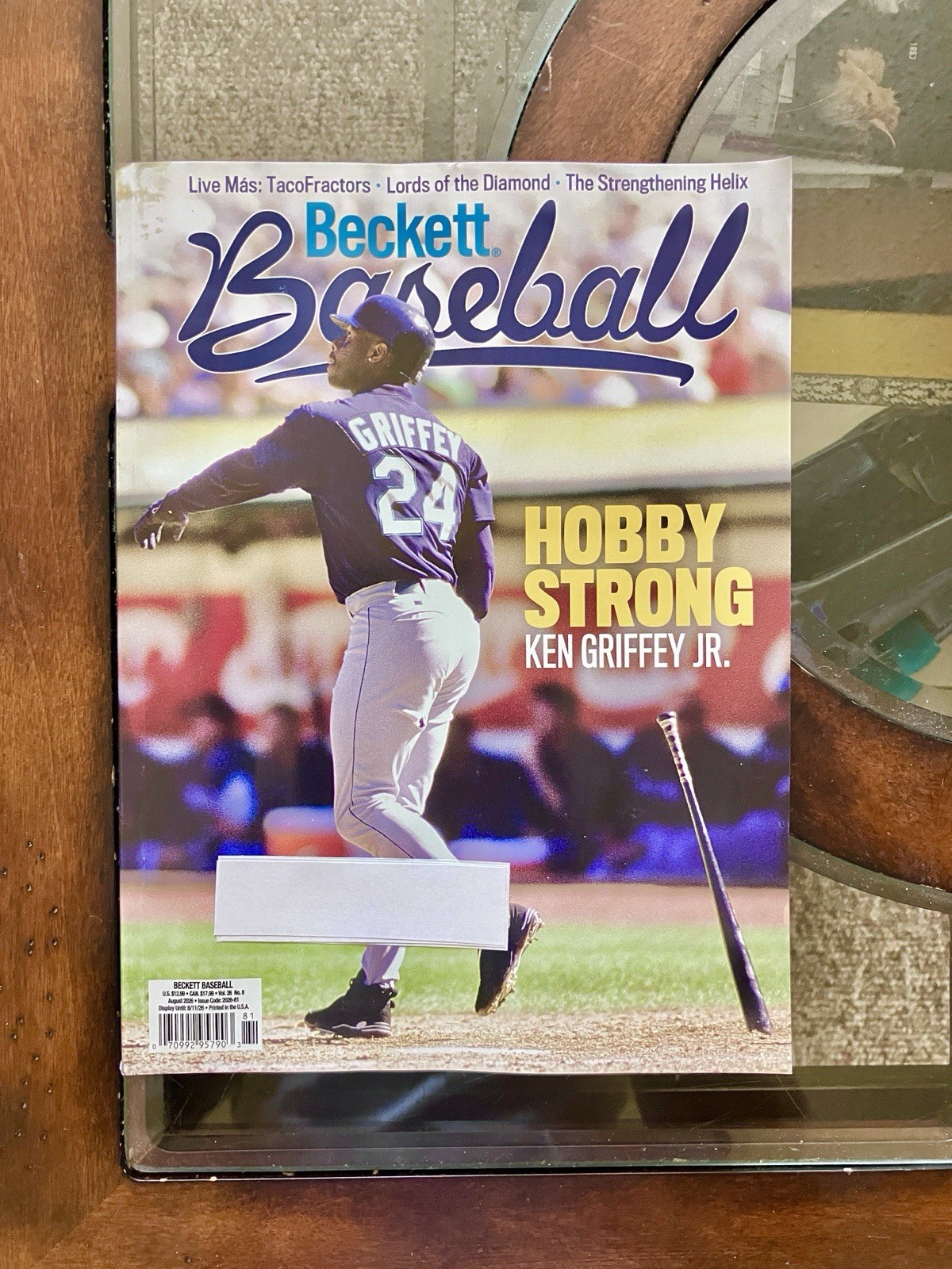 Beckett Magazine August 2026 Baseball Card Price Guide Ken Griffey Jr. Mariners