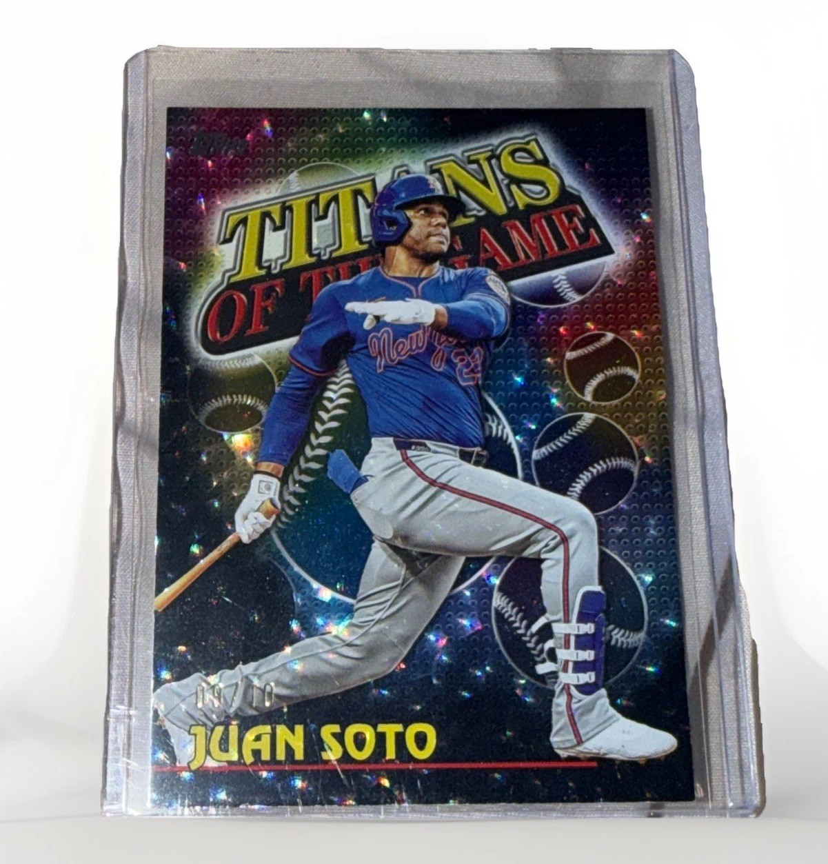 🔥LOW SN #9/10🔥 2026 Topps #TOG-11 Juan Soto Titans of the Game Black Crackle