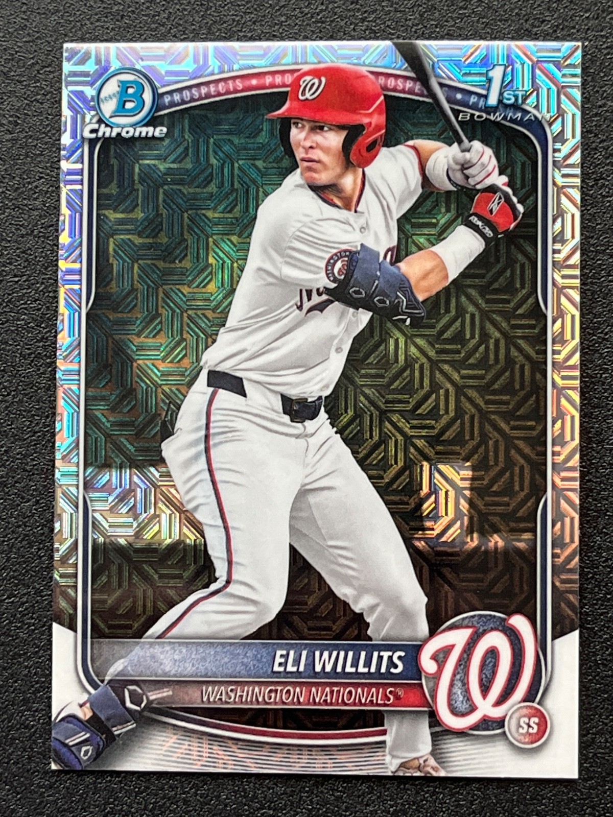 2025 Bowman Draft Chrome Eli Willits Prospect Mega Box Mojo #BDC-1 Nationals