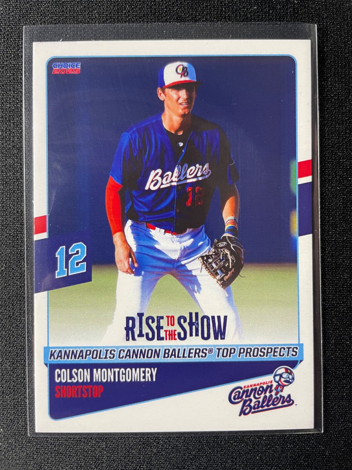 2025 Kannapolis Cannon Ballers Colson Montgomery Top Prospects (White Sox) /500!