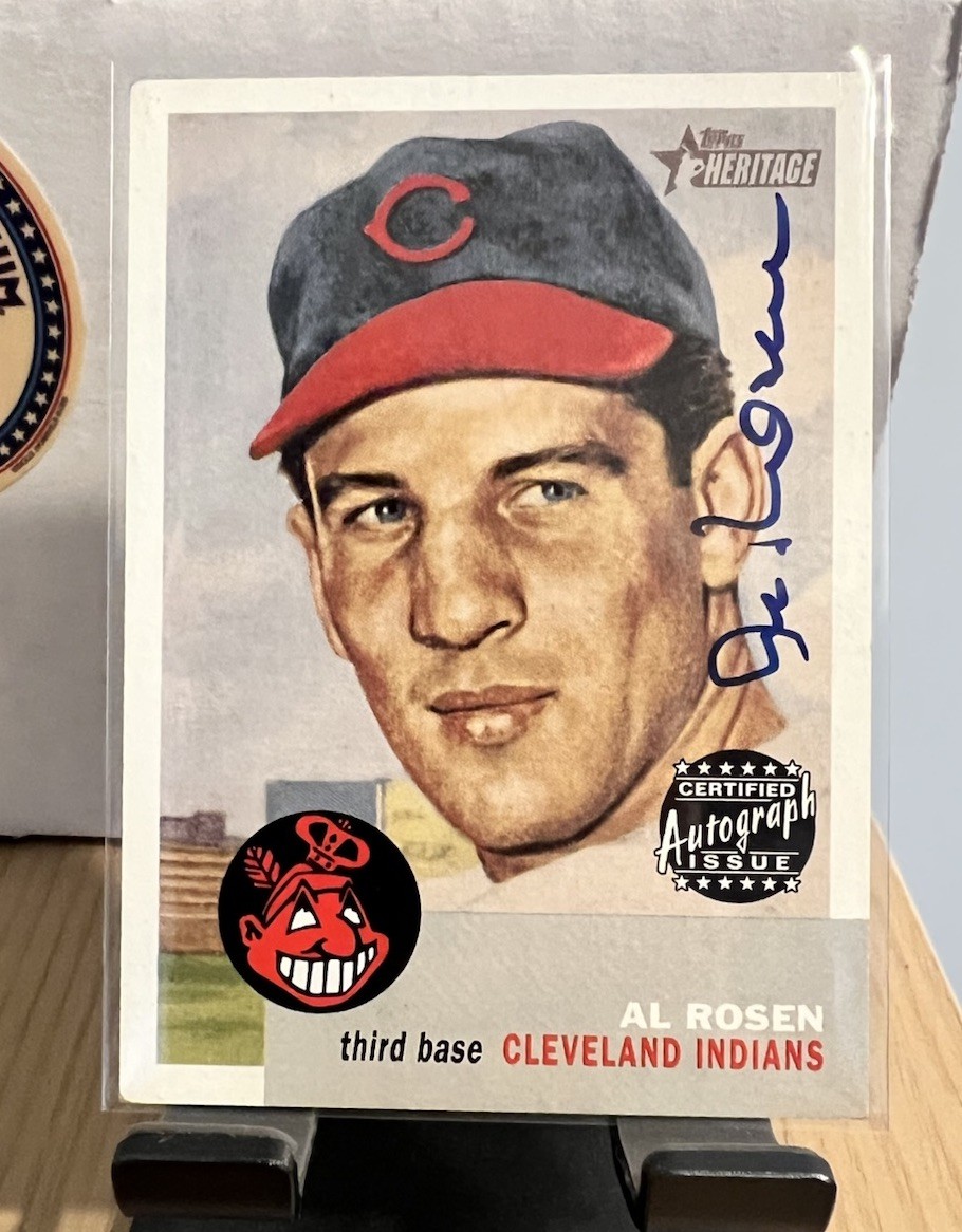 2002 Topps Heritage Real One Autograph – Al Rosen #RO-AR