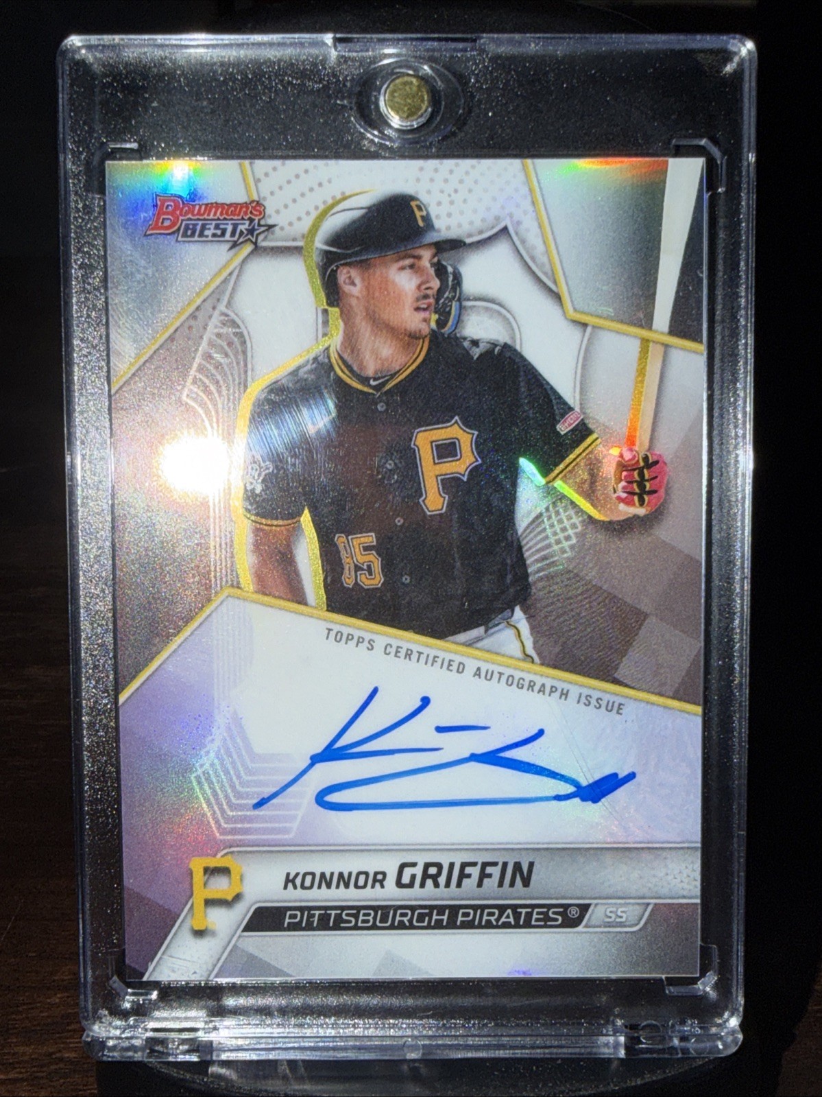 2025 Bowman Best of ’25 Autograph Refractor Konnor Griffin ROOKIE AUTO PIRATES