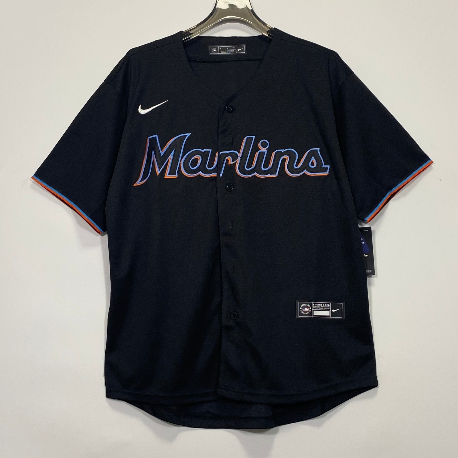 Miami Marlins Black Baseball Jersey Embroidery S/M/L/XL/2XL/3XL