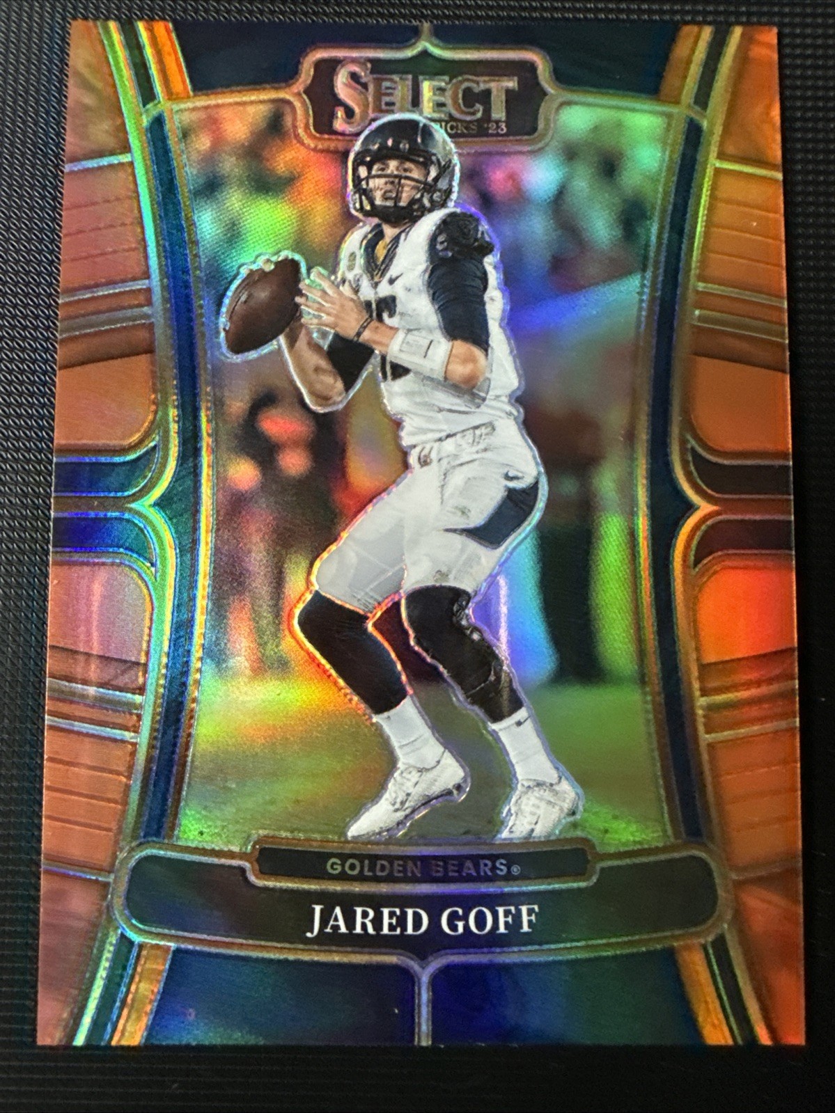 2023 Panini Select Draft Picks JARED GOFF Concourse U Cal Orange Prizm /49 MINT