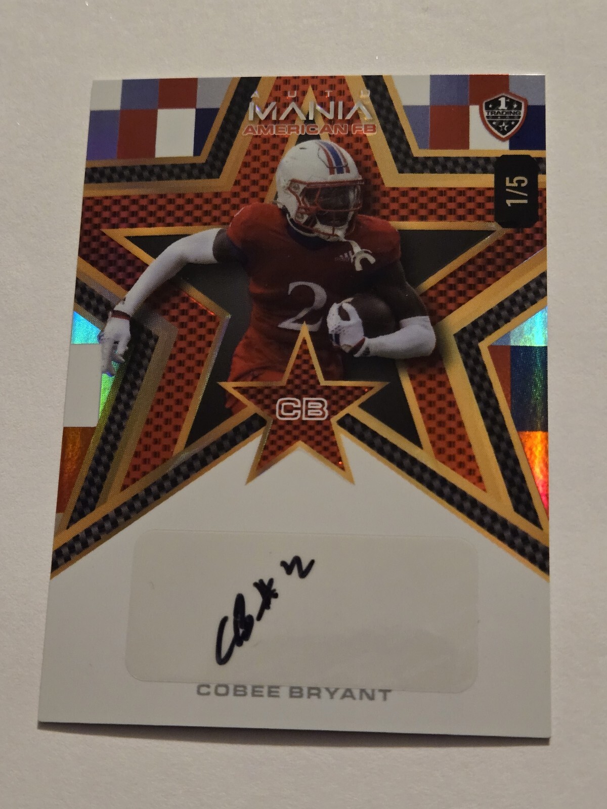 2024 Wild Card Auto Mania American FB COBEE BRYANT #’d 1/5 Auto Kansas Jayhawks