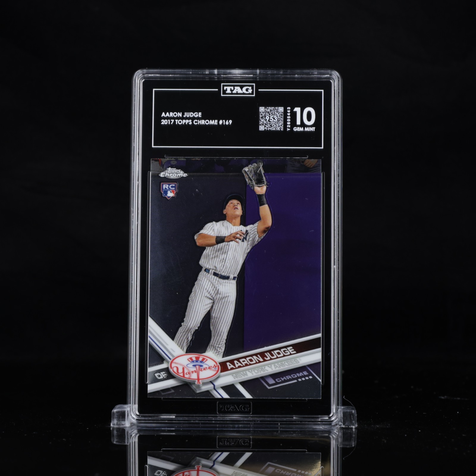 Aaron Judge – 2017 Topps Chrome – #169 RC – TAG 10 Gem Mint