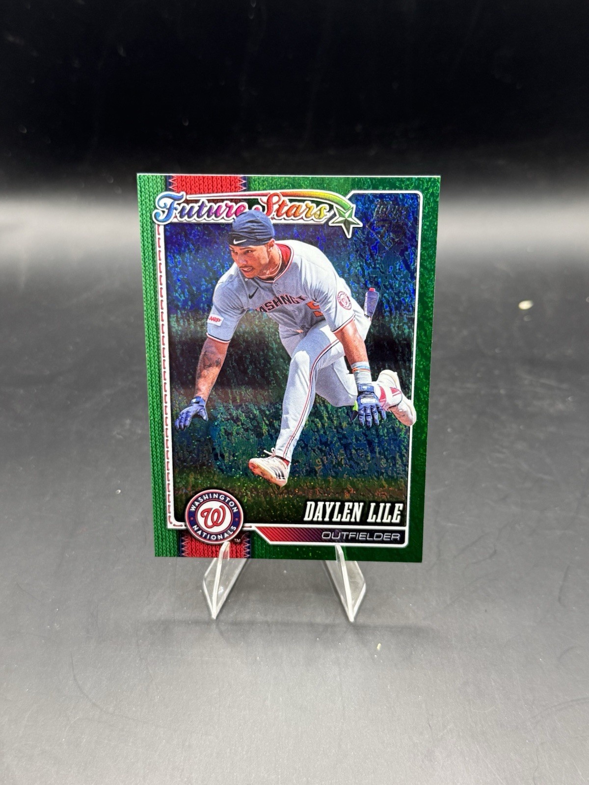 2026 Topps Series 2 #549 Daylen Lile Green Foil /99 Future Stars Nationals