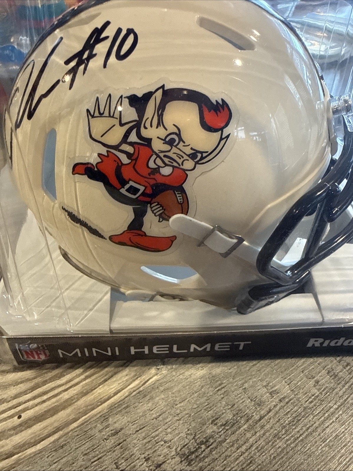 Quinshon Judkins Retro Mini Football Helmet Cleveland Browns