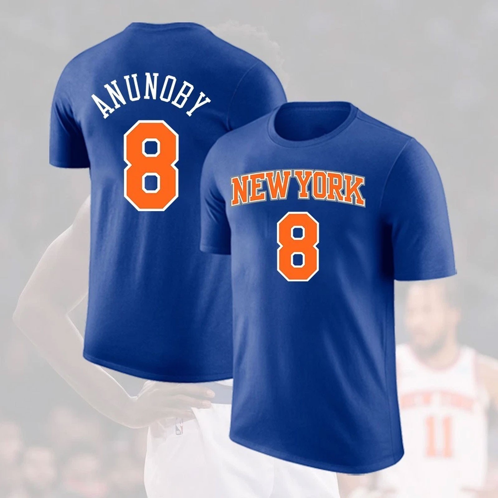 OG Anunoby #8 NY Knicks 2026 Player Name & Number Finals Game S-5XL – HOT NEW!