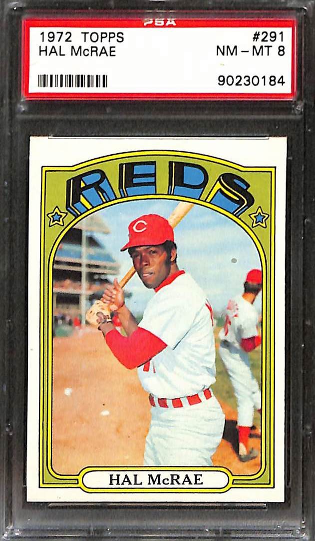 1972 Topps #291 HAL MCRAE PSA 8 NM-MT 90230184