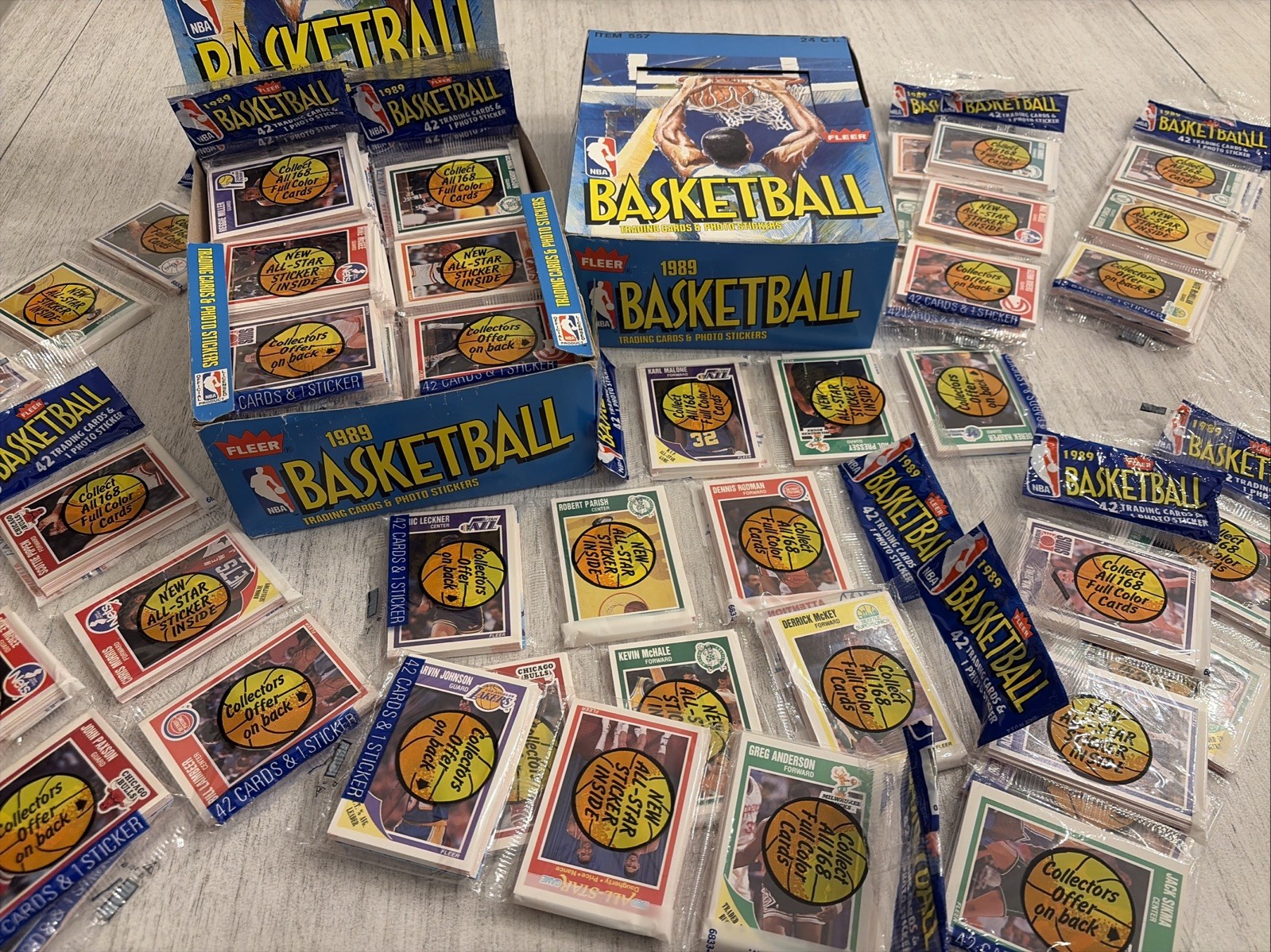 1989 Fleer Basketball Rack Packs Brand New Factory Sealed! Hunt for Jordan!