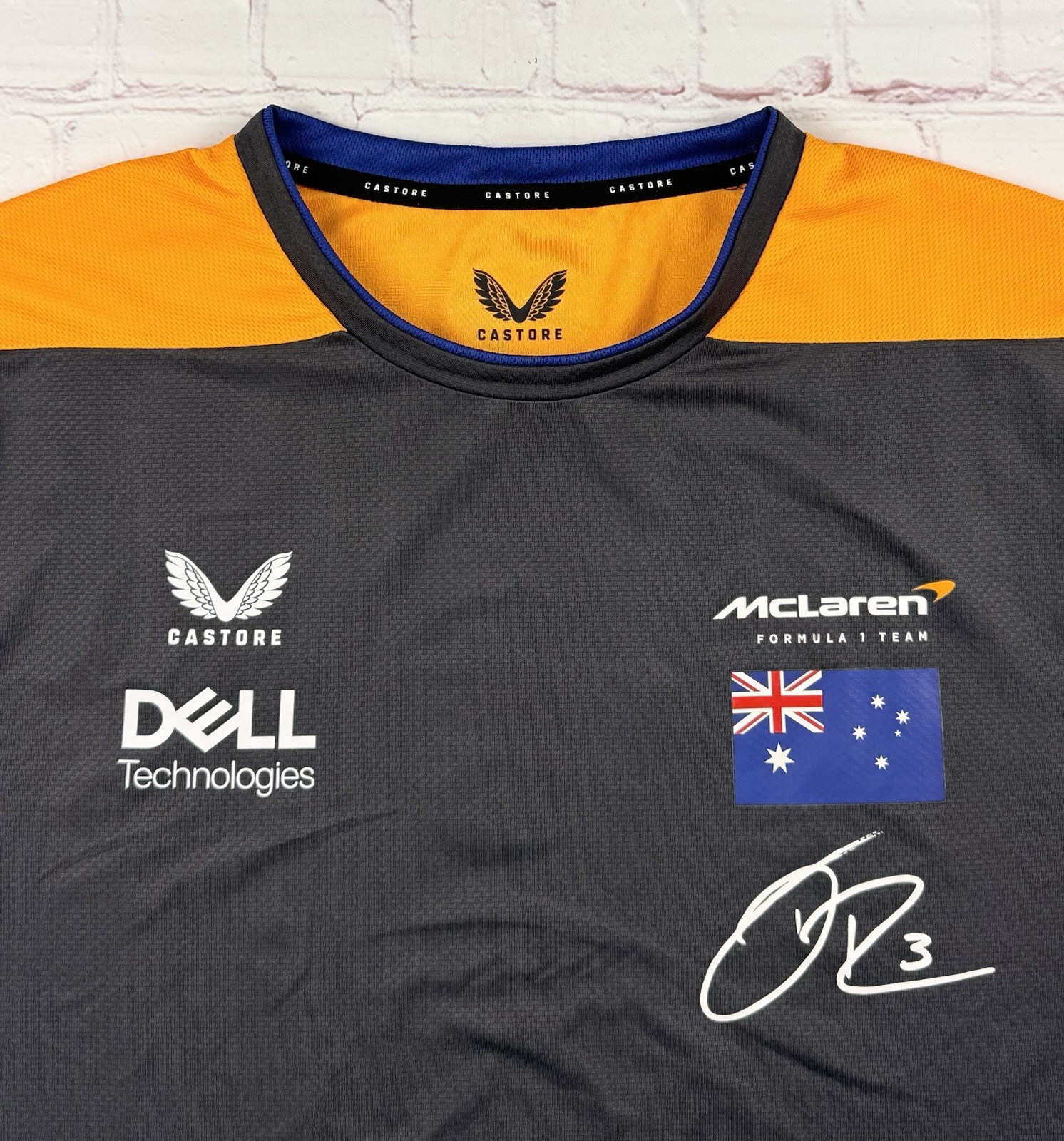 McLaren F1 Team #3 Ricciardo Castore Polo Shirt Mens Sz XL Formula 1