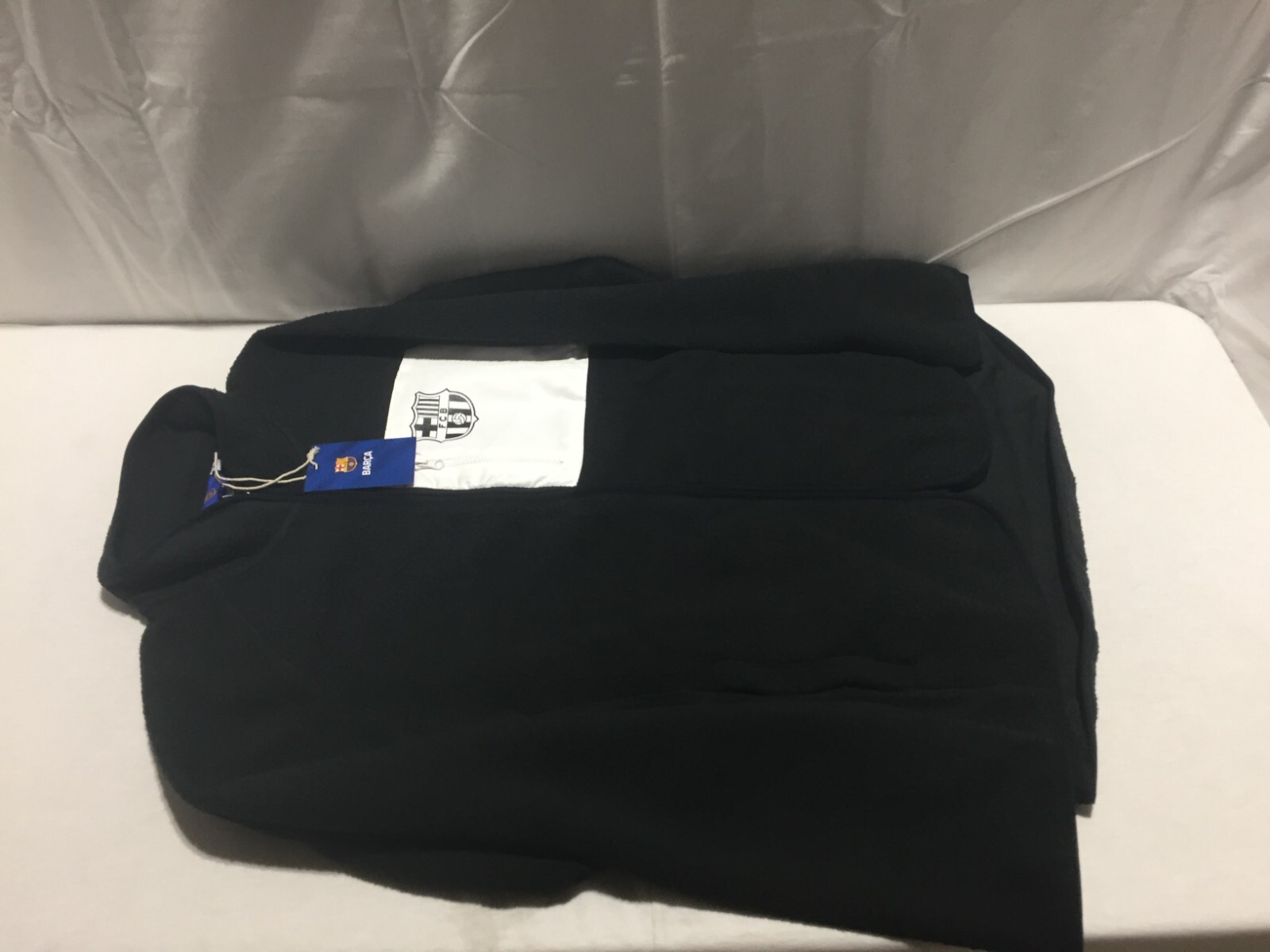 SPORT ENDEAVORS FC Barcelona Pile Jacket Black Unisex Size Medium K286