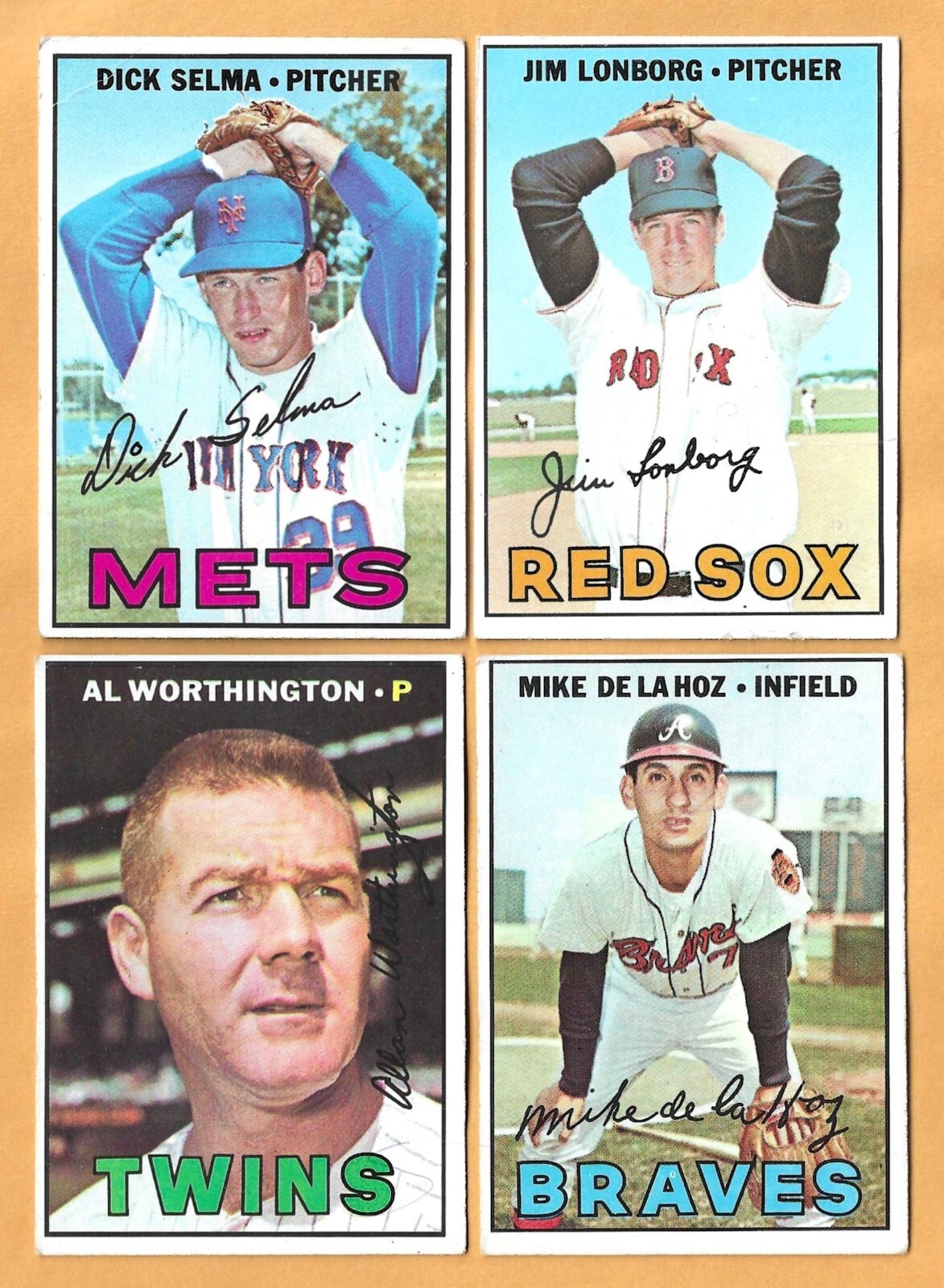 1967 Topps baseball – Less than EX – You Pick ‘Em