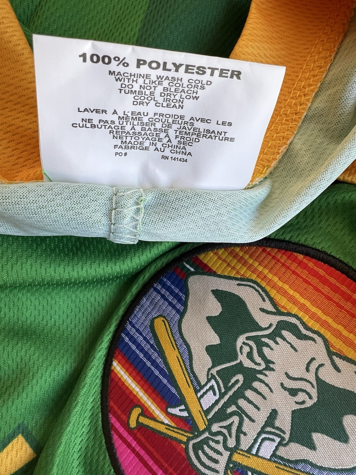 OAKLAND A’s Latin Hispanic Heritage LIMITED EDITION SGA 9/6/24 Futbol Jersey XL