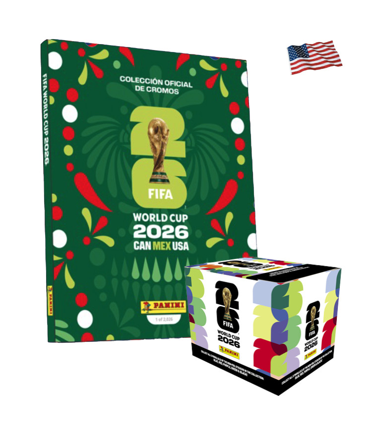 Panini® FIFA® WC 2026 US Exclusive Green Collectors Album (1 of 2026) and 1 Box