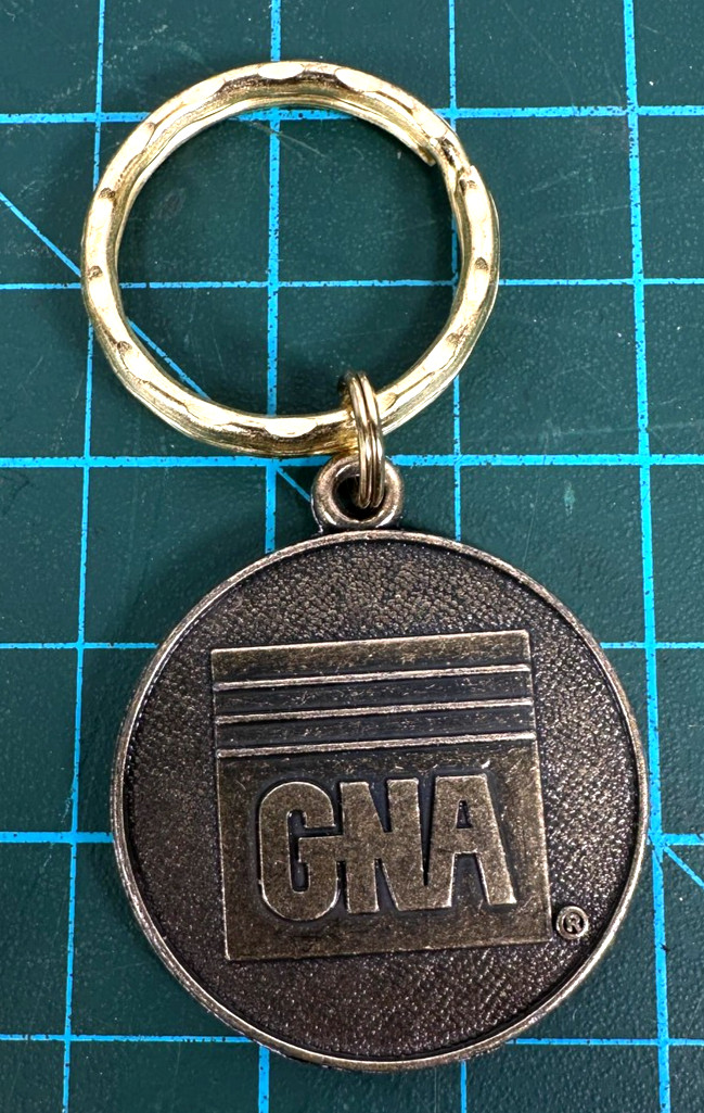 VTG Seattle Mariners Baseball MLB Keychain Metal 2 Sided GNA Souvenir Bronze