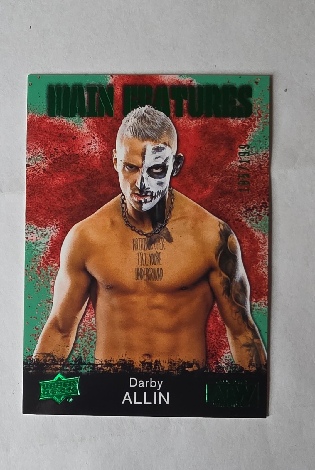 2021 Upper Deck AEW All Elite Wrestling – Main Features Darby Allin #MF-2 Green
