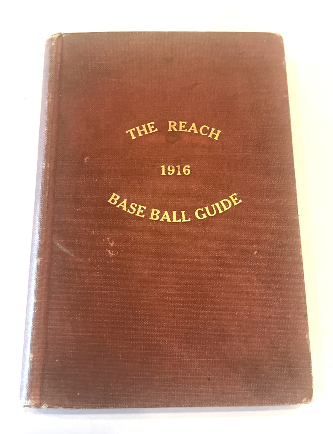 RARE 1916 The Reach Baseball Guide Hardcover Book Babe Ruth