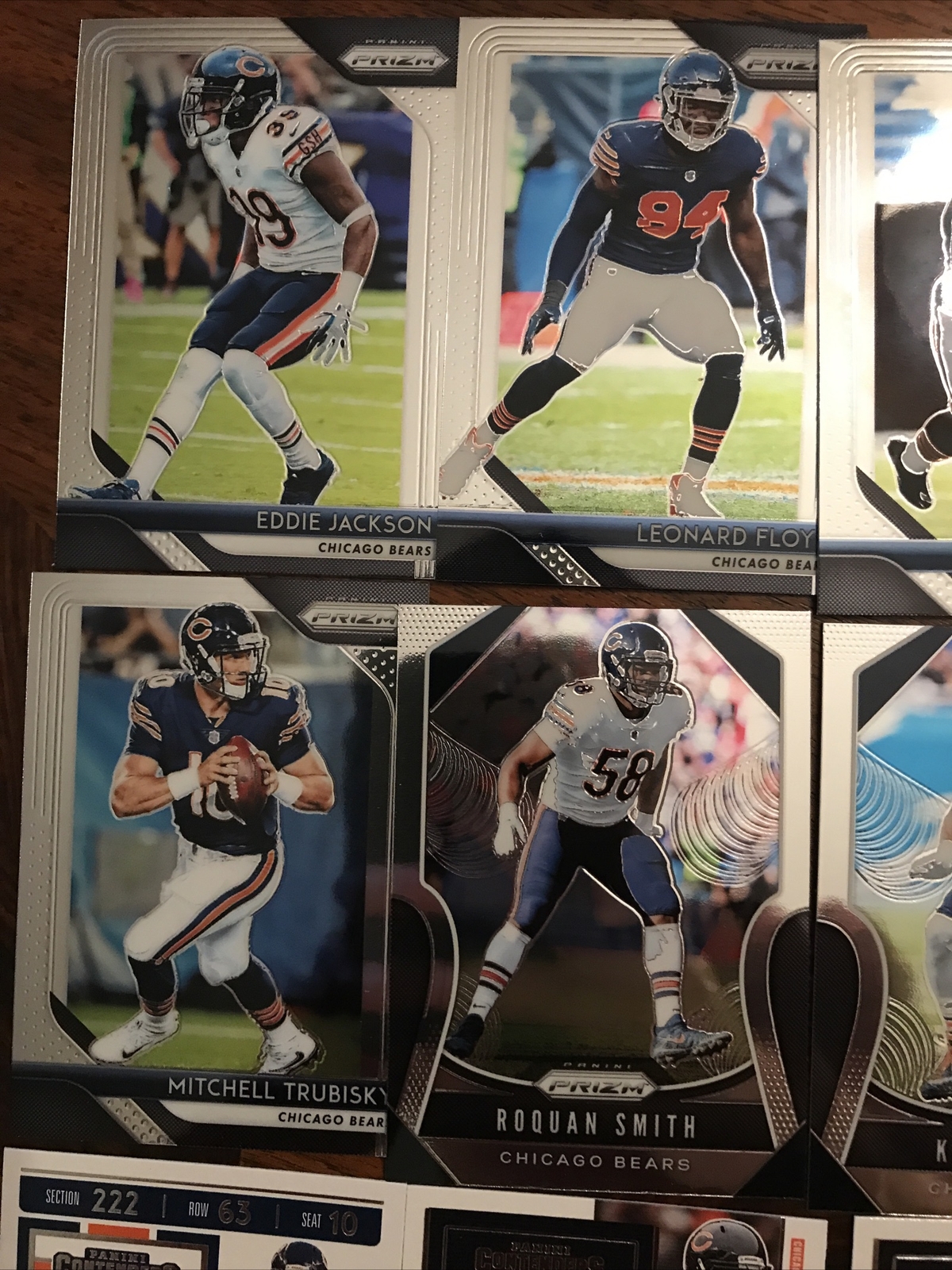 Chicago Bears Cards Mack, Montgomery, Urhlacher, Robinson, Option #1