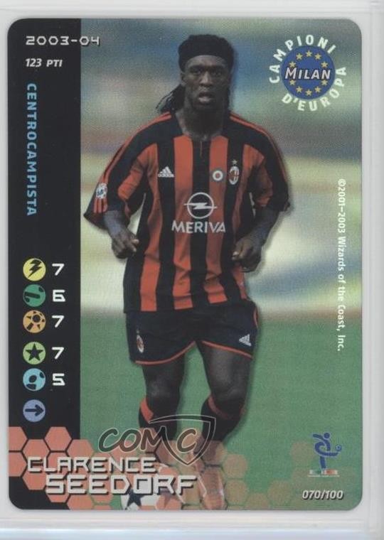 2003-04 Wizards of the Coast Football Champions Serie A Clarence Seedorf #70 0s5