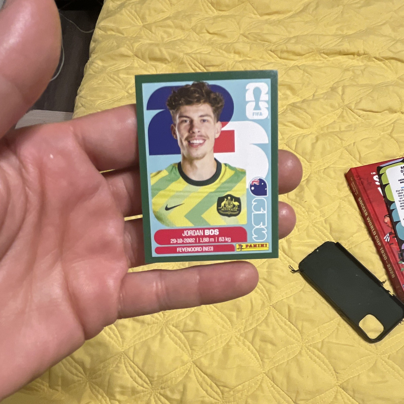 Panini FIFA World Cup 2026 Jordan Bos Australia Soccer Sticker AUS 6