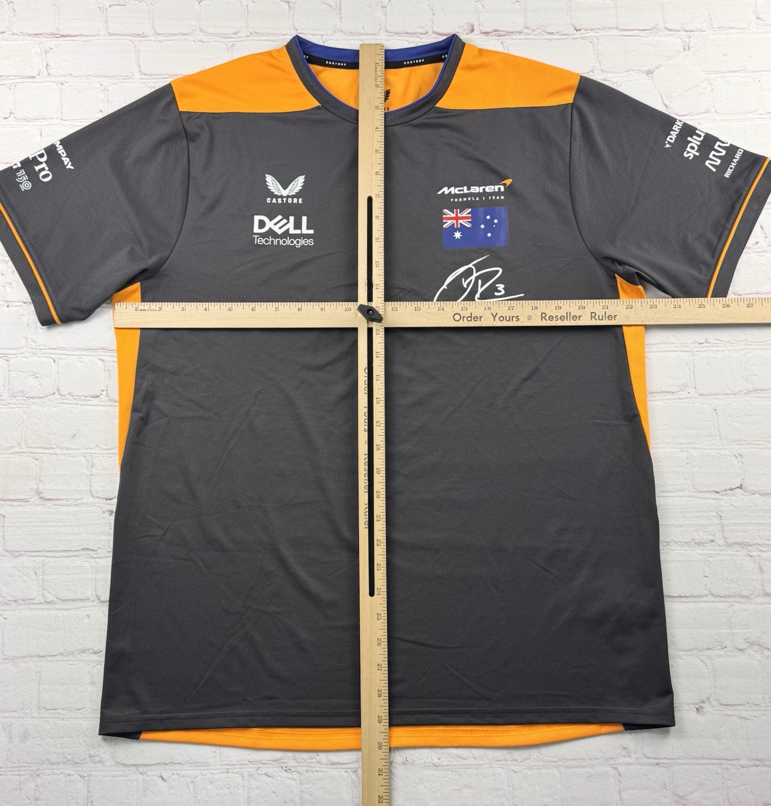 McLaren F1 Team #3 Ricciardo Castore Polo Shirt Mens Sz XL Formula 1