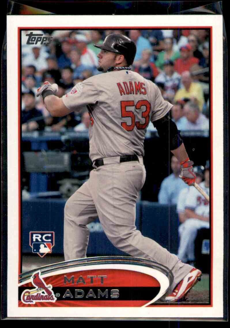 2012 Topps Update Matt Adams RC #US179 St. Louis Cardinals