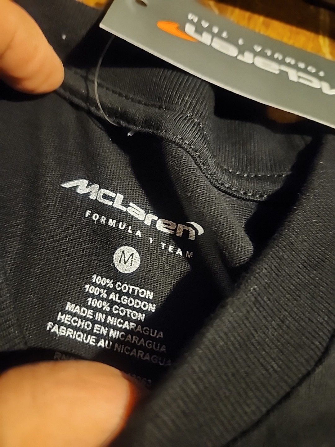 McLaren F1 Men’s Black Formula 1 Racing Team Austin TX Shirt Sz Med Brand New $