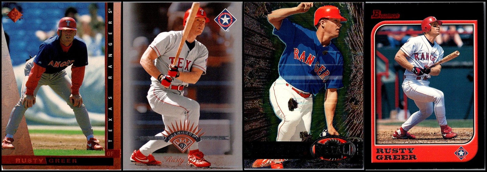1997 Rusty Greer (4) Card Lot – ADD SOME MAGIC TO YOUR COLLECTION – ONE-OF-A-…