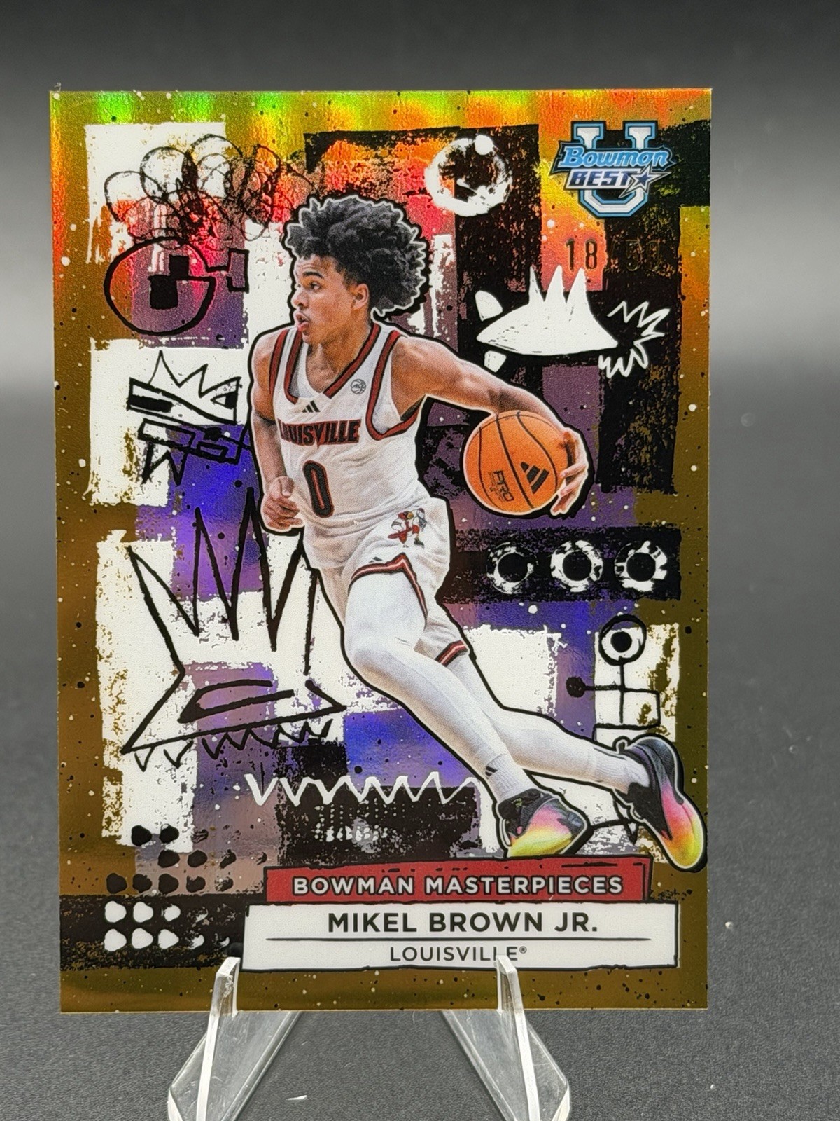 2026 Bowman U Best Mikel Brown Jr. Masterpieces Gold /50 Louisville Cardinals🔥