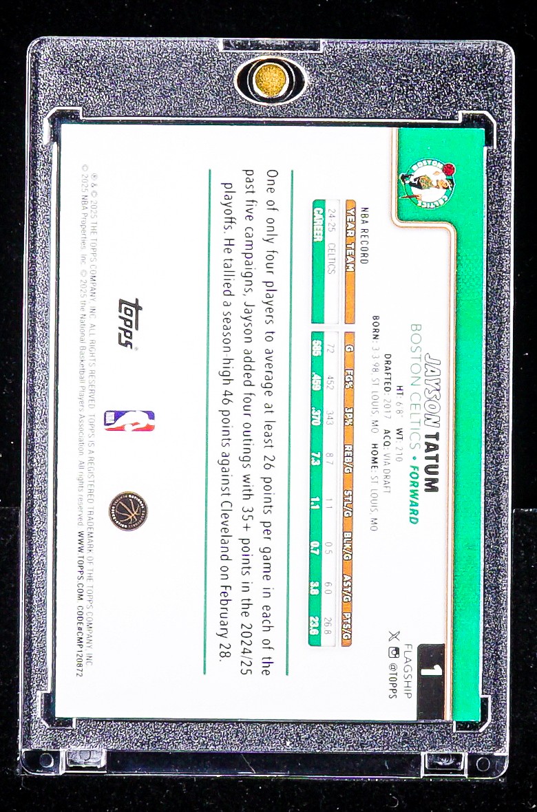 Jayson Tatum RARE GREEN ATOMIC ICE INVESTMENT CARD Boston Celtics SSP /99