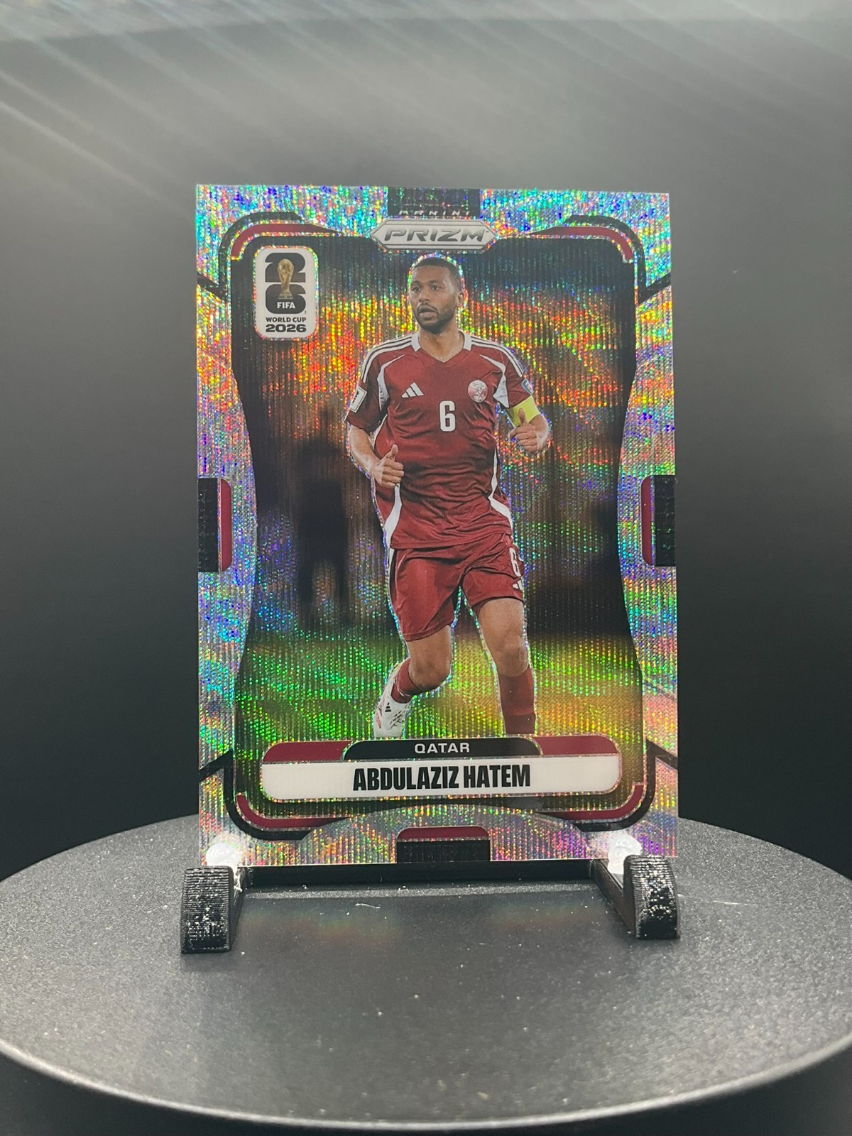 2026 Prizm FIFA World Cup World Cup Wave Prizm #380 Abdulaziz Hatem, Qatar