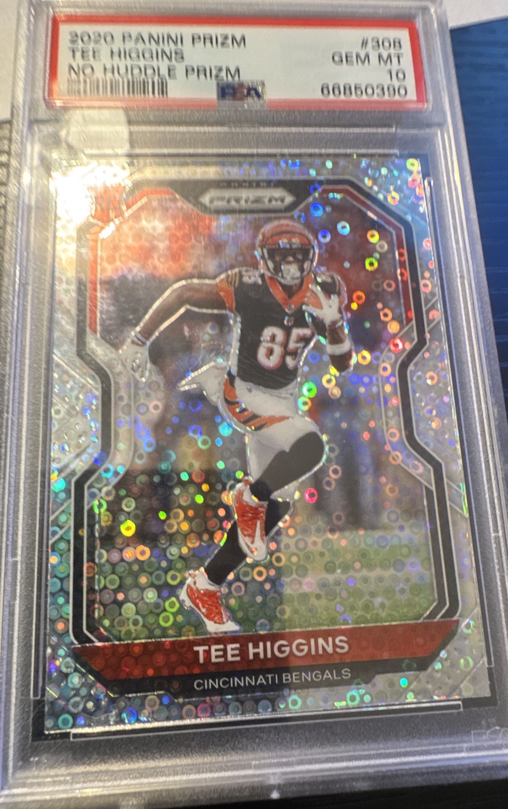 2020 Panini Prizm – Rookie Tee Higgins #308 No Huddle Prizm (RC)