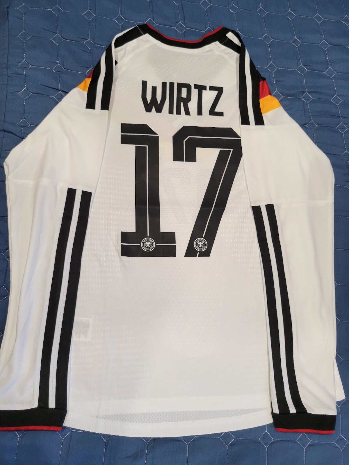 Germany National Team Home Authentic Adidas Jersey 2026 Long Sleeve Wirtz 17