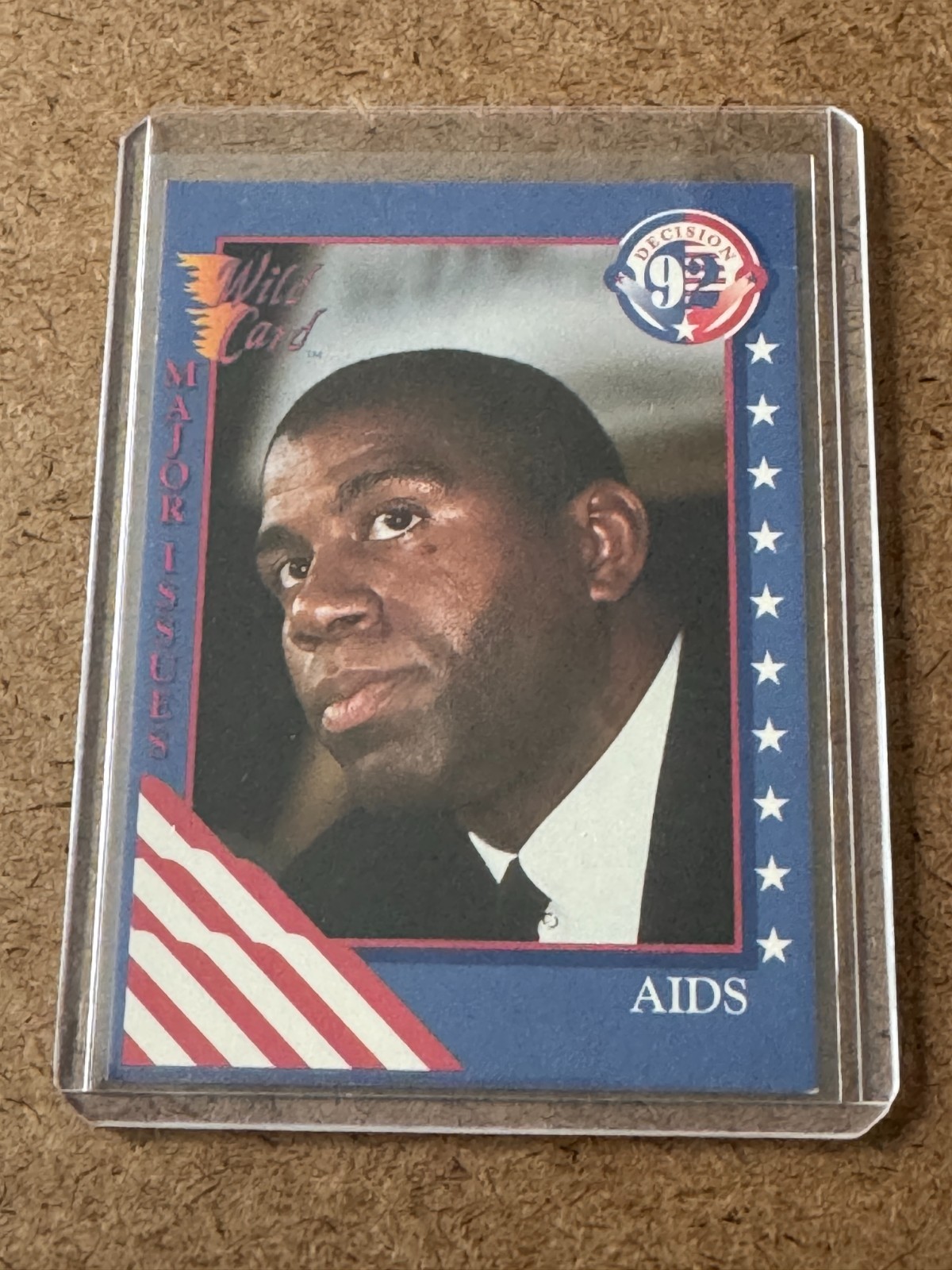 1992 Wild Card Decision #16 Earvin MAGIC Johnson HIV Lakers NBA Retirement AIDS
