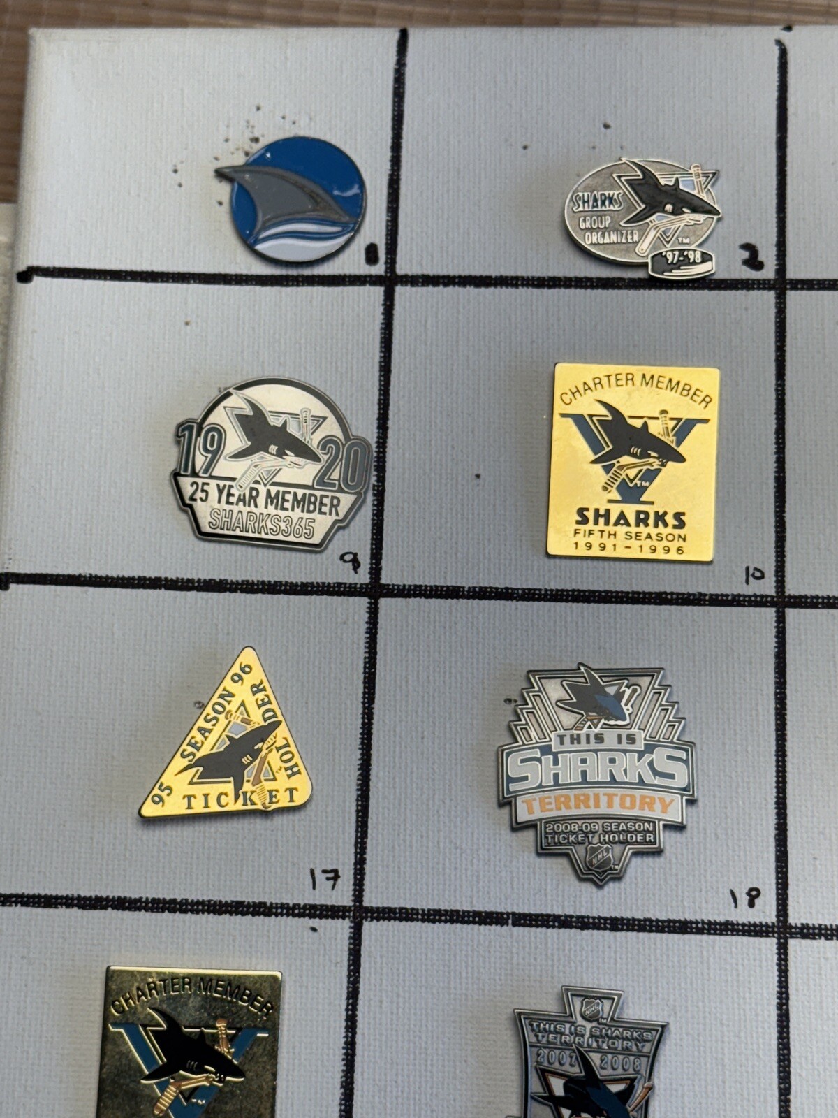 San Jose Sharks NHL Ice Hockey Lapel Pins; You Pick! Volume Discount