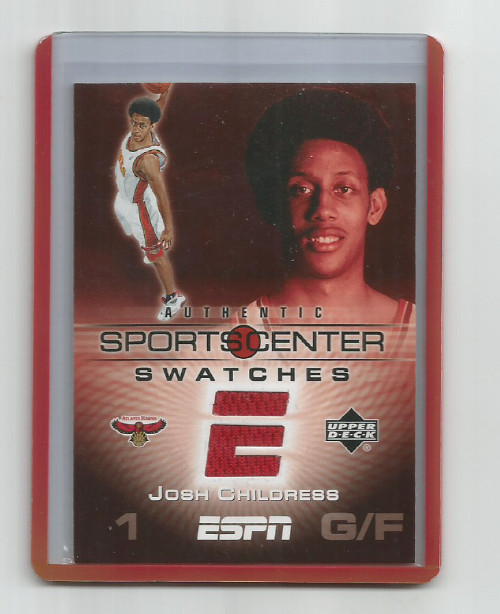 JOSH CHILDRESS (Atlanta) 2005-06 UPPER DECK ESPN SPORTSCENTER SWATCHES #SCS-JC