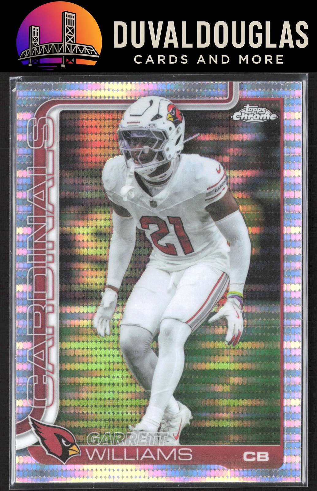 2025 Topps Chrome #6 Garrett Williams Pulsar Refractor