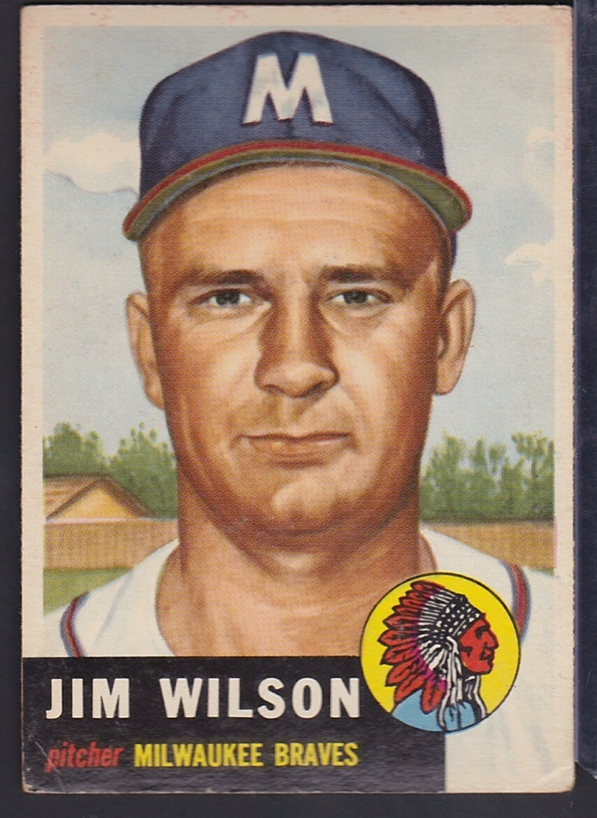 1953 TOPPS # 208 JIM WILSON 203057