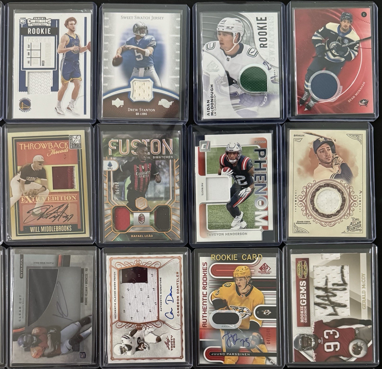 240 Card Multi-Sport Graded, Auto, Relic, #’d, Rookie & Or Parallel/Insert Lot