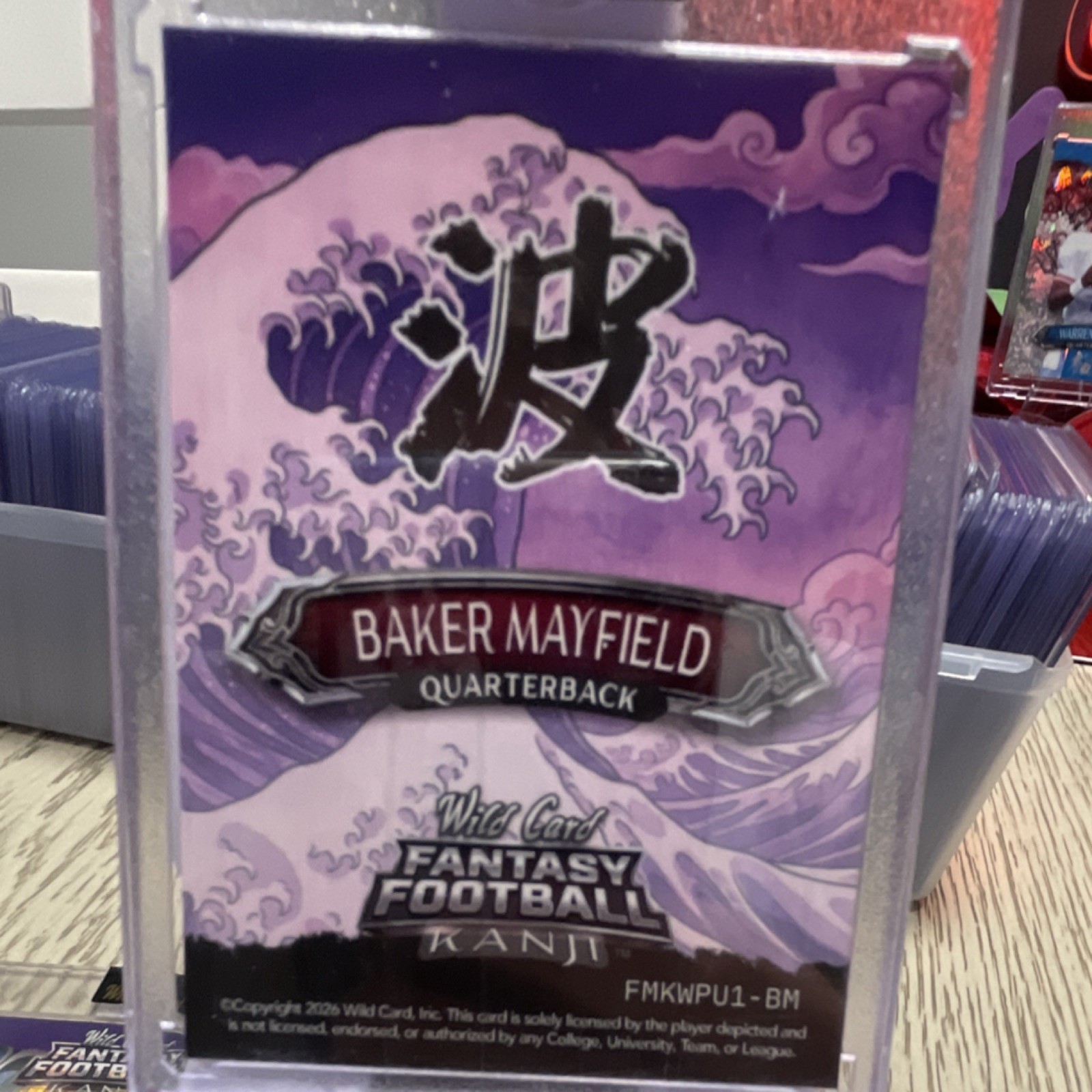 Wild Card Fantasy Football Kanji Baker Mayfield 2024 FMKWPU1-BM 5/6