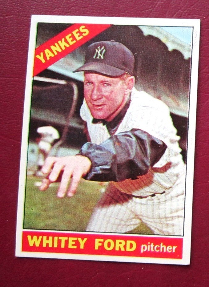 1966 Topps Whitey Ford (New York Yankees) #160 HOF EX